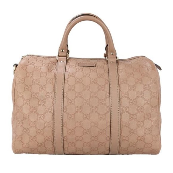 Gucci Handbags - SOLD Gucci Boston Joy Medium Beige Guccissima Leather Satchel